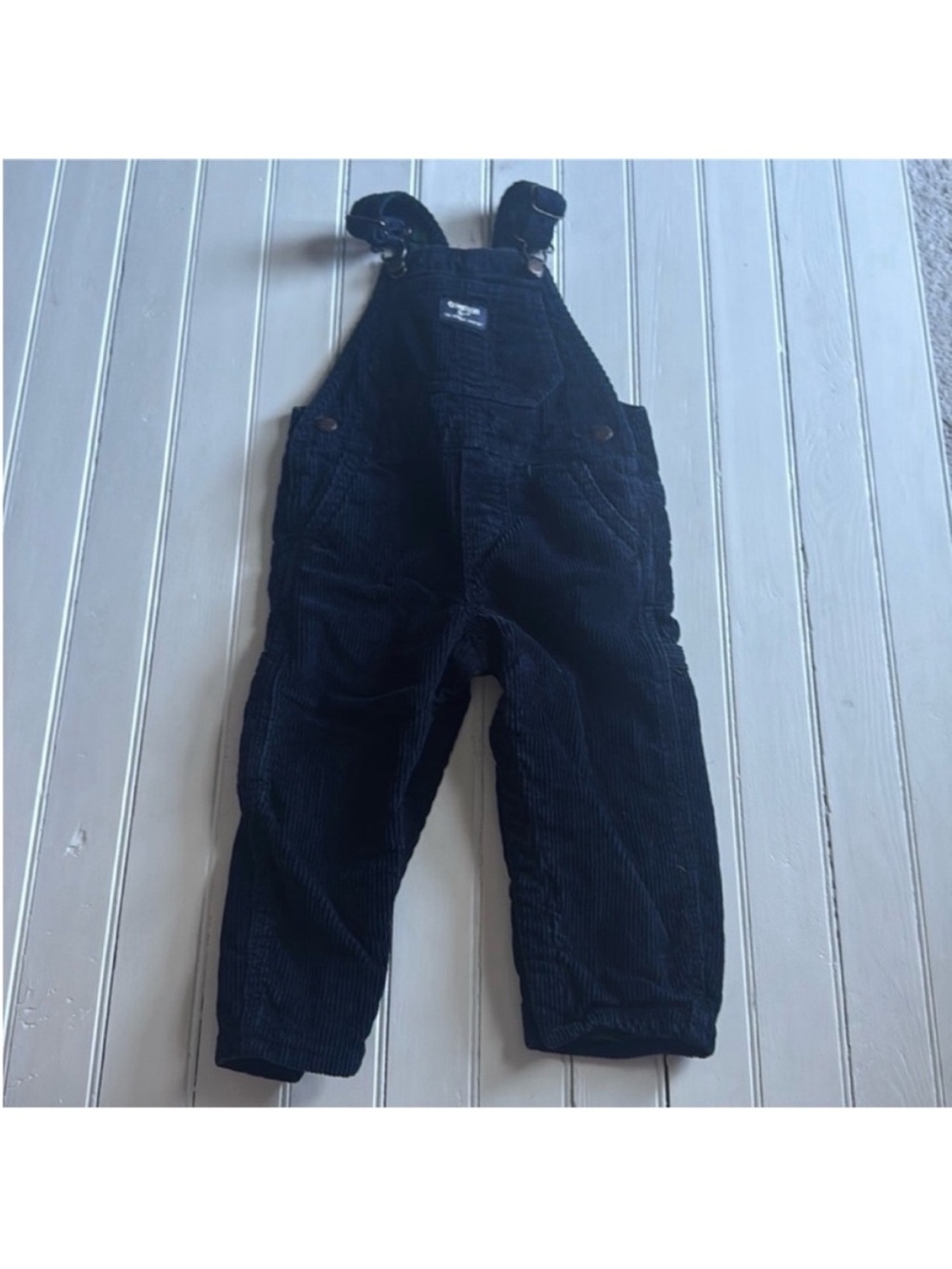 Oshkosh B’Gosh Corduroy Overalls Dark Blue Size 24 Months